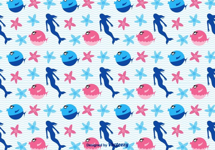 Free Cartoon Sea Vector Pattern 700x490 Free Cartoon Sea Vector Pattern