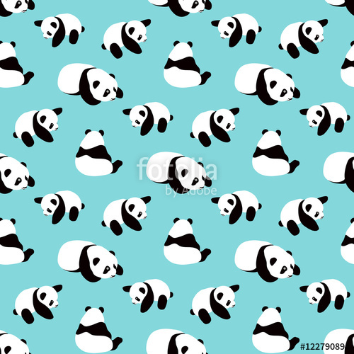 Panda Bear Vector Background Seamless Pattern With Cartoon Panda 500x500 Panda Bear Vector Background Seamless Pattern With Cartoon Panda