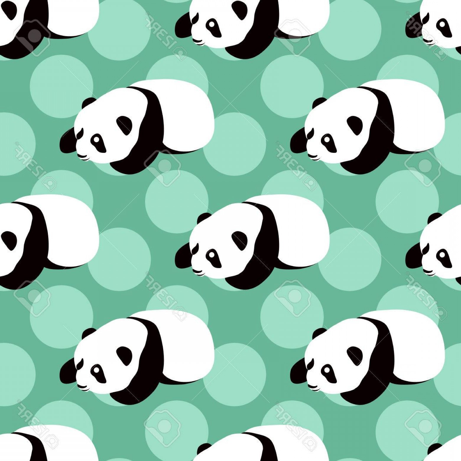 Photostock Vector Panda Bear Vector Background Seamless Pattern 1560x1560 Photostock Vector Panda Bear Vector Background Seamless Pattern