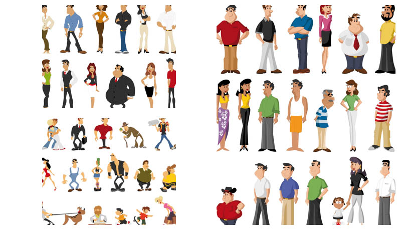 Cartoon People Clipart Vector Vector Graphic Freebies 800x459 Cartoon People Clipart Vector Vector Graphic Freebies