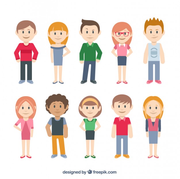Casual Characters Vector Free Download 626x625 Casual Characters Vector Free Download