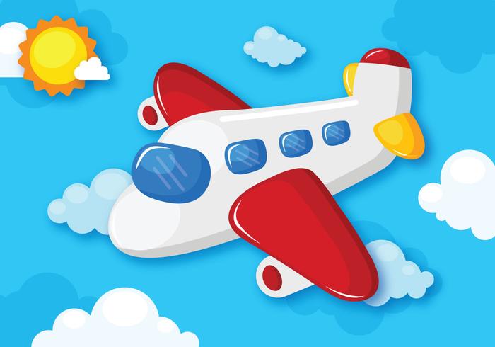 Flying Cartoon Plane 700x490 Flying Cartoon Plane