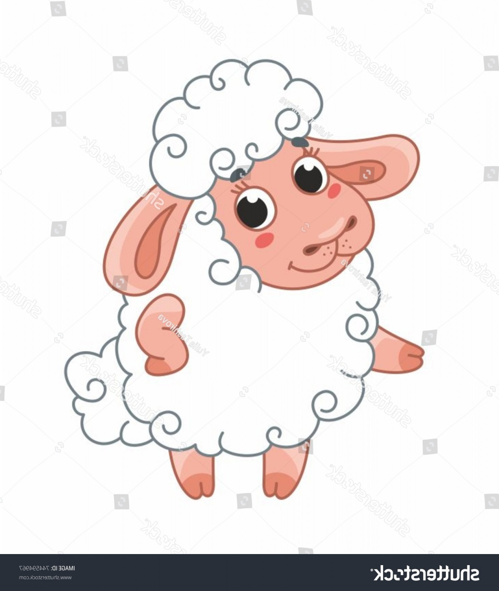 1622x1920 Cute Cartoon Vector Sheep Funny Lamb Soidergi