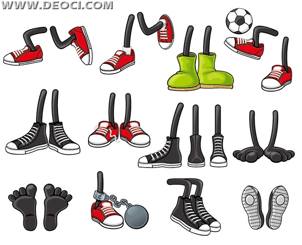 Cartoon Shoes Set Downloads 620x503 Cartoon Shoes Set Downloads