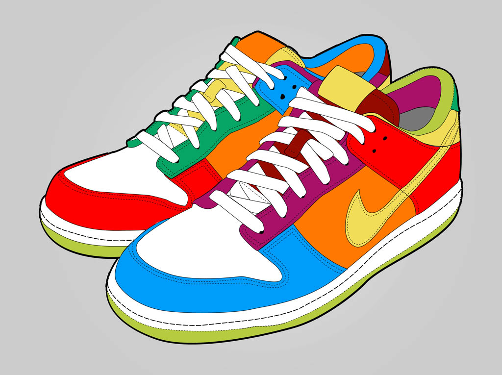 Colorful Shoes Free Vectors Ui Download 1024x765 Colorful Shoes Free Vectors Ui Download