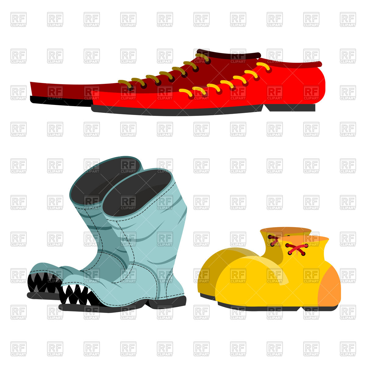 Funny Clown Shoes Vector Image Of Objects Maryvalery 1200x1200 Funny Clown Shoes Vector Image Of Objects Maryvalery
