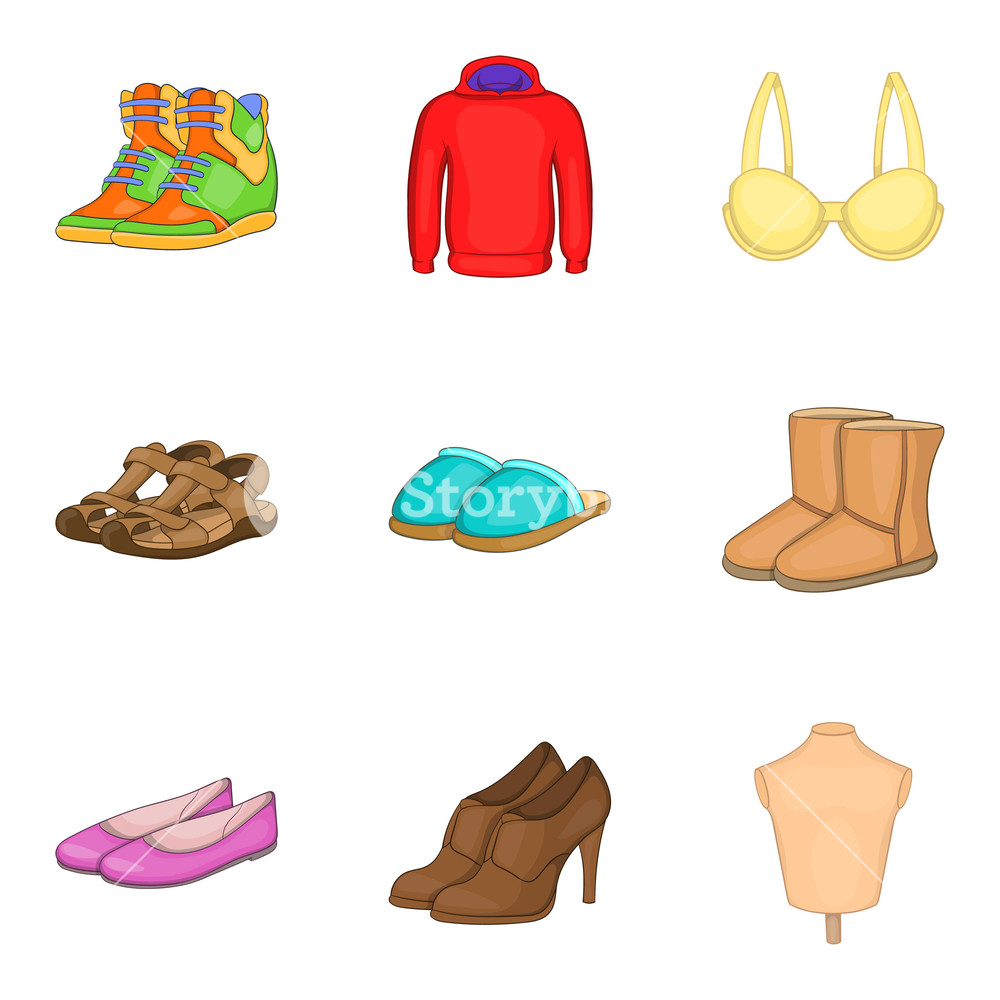 Modern Shoes Icon Set Cartoon Set Of Modern Shoes Vector Icons 1000x1000 Modern Shoes Icon Set Cartoon Set Of Modern Shoes Vector Icons