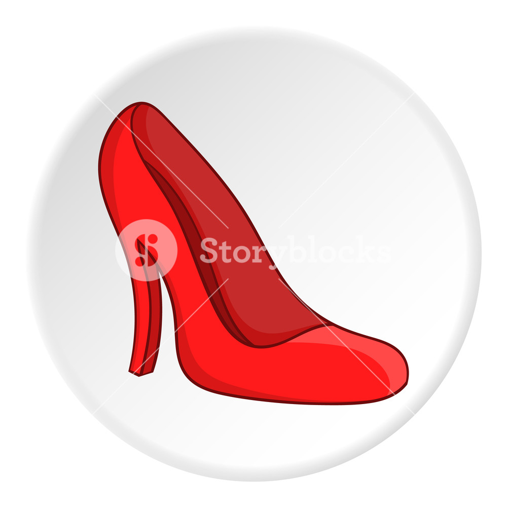 Red Women Shoes Icon Cartoon Illustration Of Red Women Shoes 1000x1000 Red Women Shoes Icon Cartoon Illustration Of Red Women Shoes