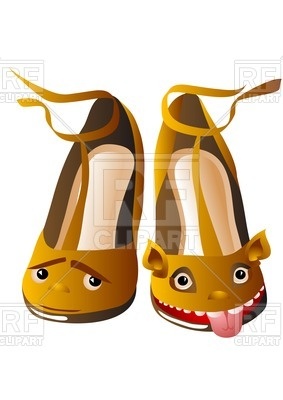 Woman Shoes With Funny Faces Vector Image Of Objects Arkela 283x400 Woman Shoes With Funny Faces Vector Image Of Objects Arkela
