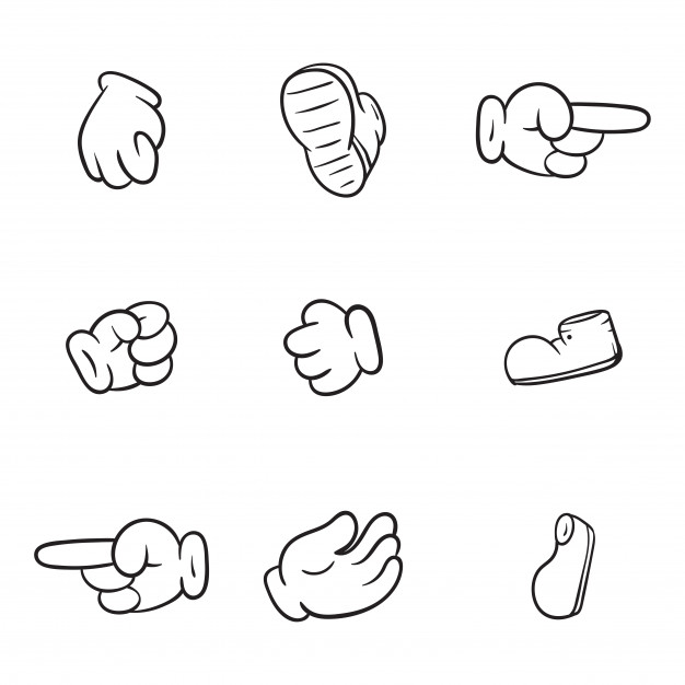 Cartoon Hand And Shoes Vector Illustration Vector Premium Download 626x626 Cartoon Hand And Shoes Vector Illustration Vector Premium Download