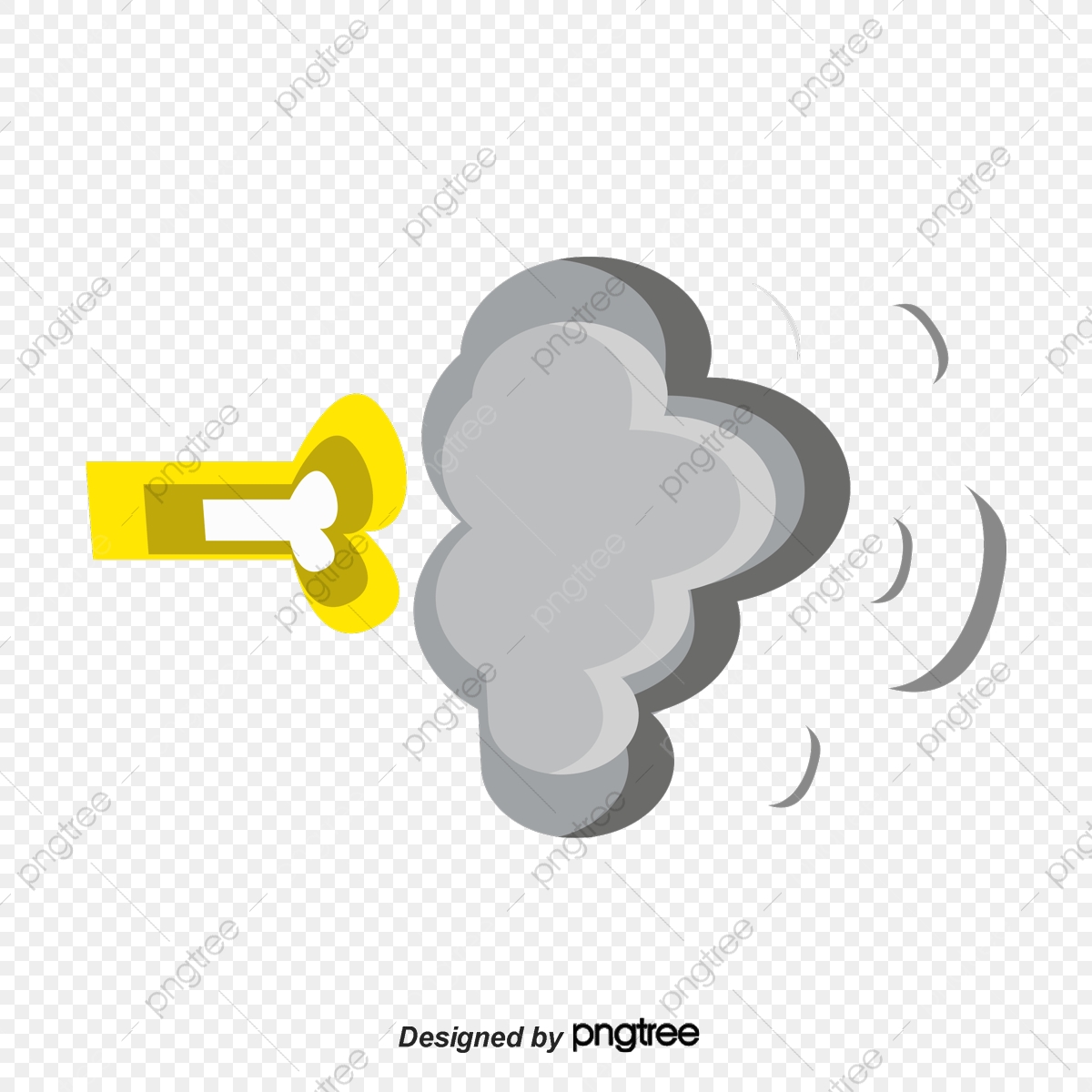 1200x1200 Cartoon Explosion Smoke Vector Png, Cartoon Vector, Explosion