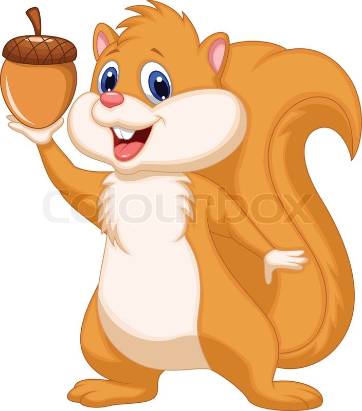 704x800 Vector Illustration Of Squirrel Stock Vector Colourbox