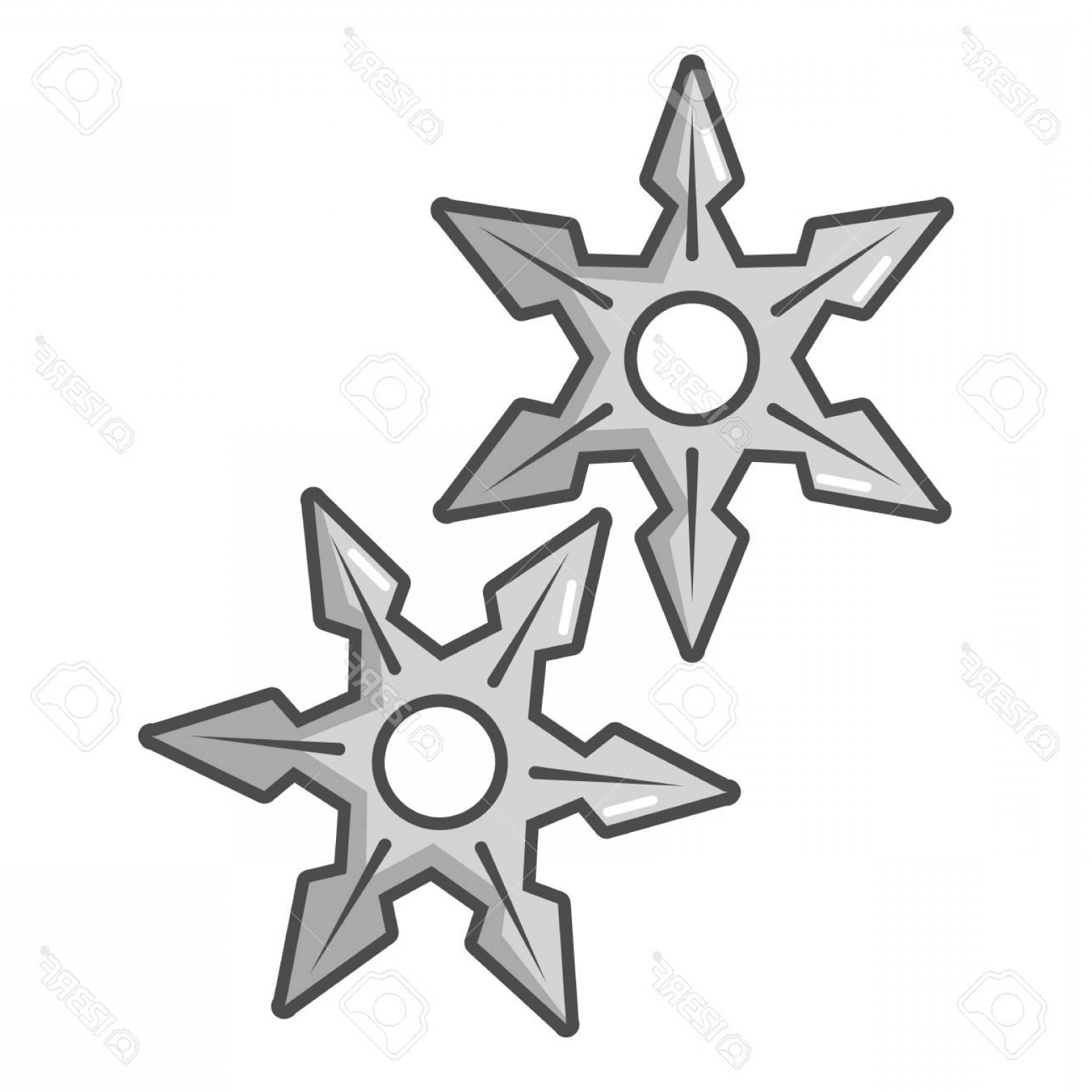 1560x1560 Photostock Vector Ninja Stars Icon Cartoon Illustration Of Ninja