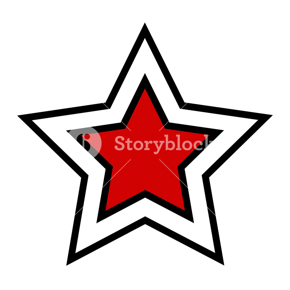 1000x1000 Cartoon Star Vector Royalty Free Stock Image