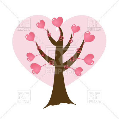 Abstract Cartoon Tree With Heart Look Foliage Vector Image 400x400 Abstract Cartoon Tree With Heart Look Foliage Vector Image