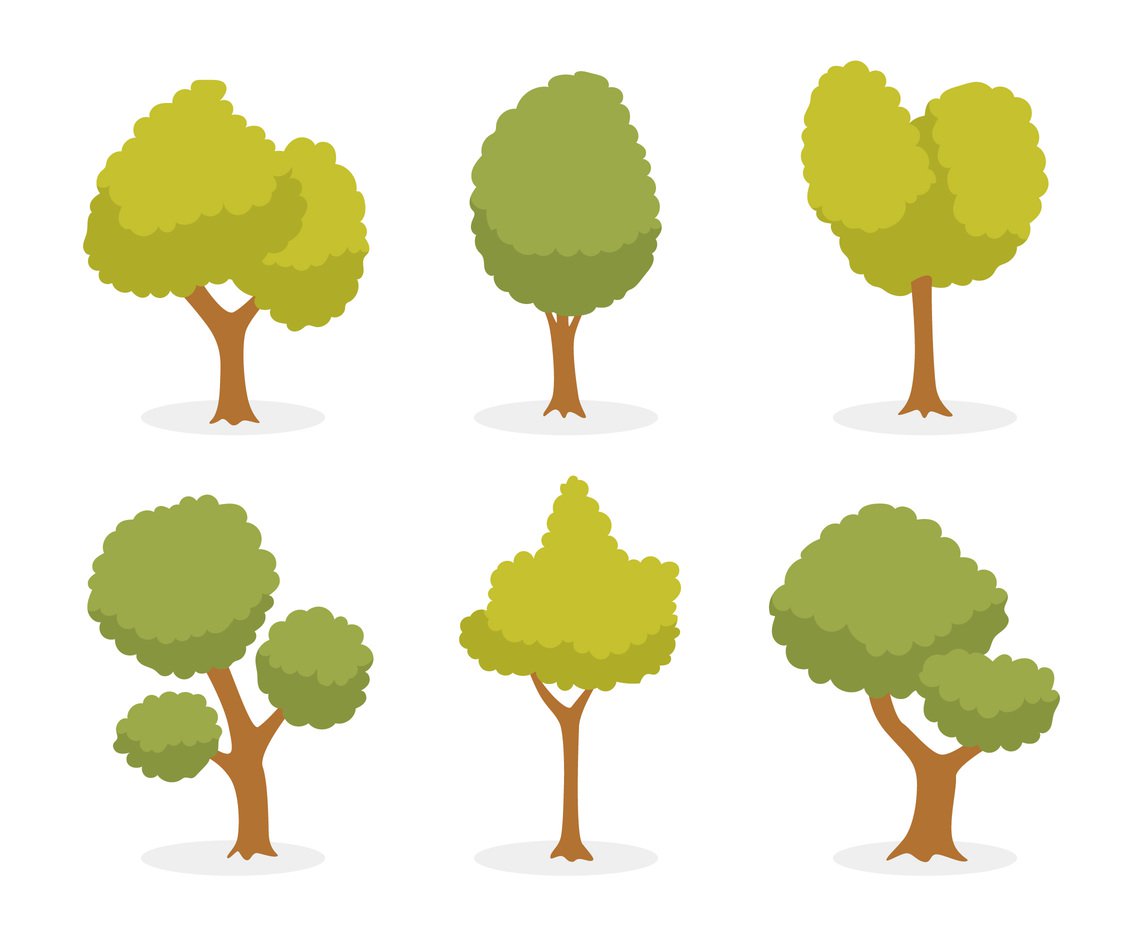 Cartoon Tree Vector At Vectorified.com 