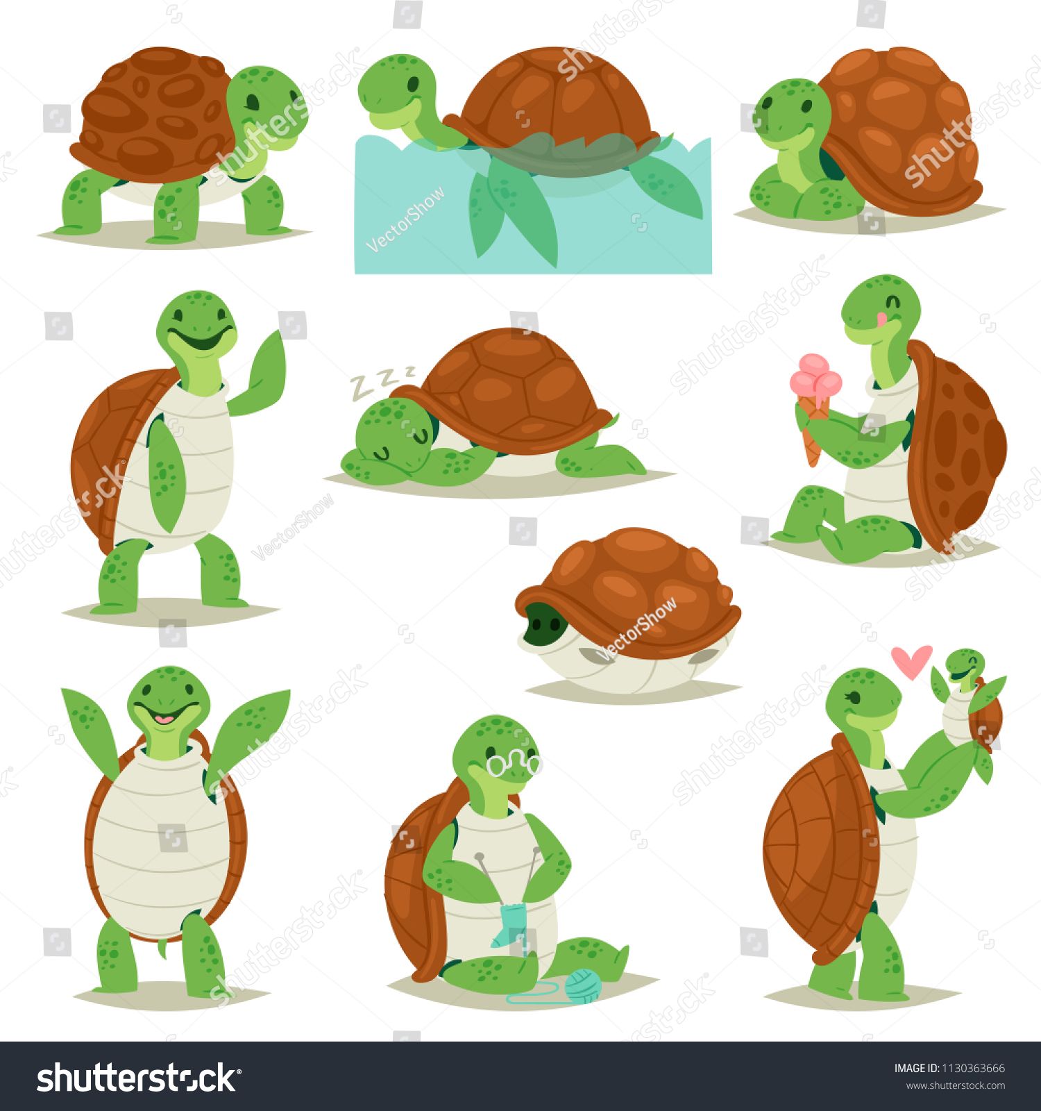 Turtle Vector Cartoon Seaturtle Character Swimming In Sea 1500x1600 Turtle Vector Cartoon Seaturtle Character Swimming In Sea