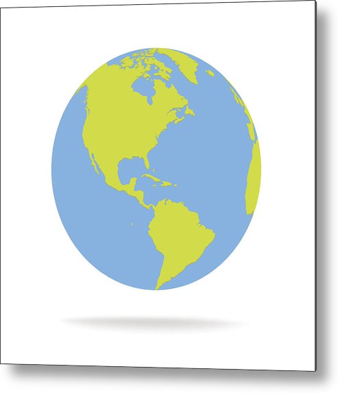 493x572 Green And Blue Cartoon World Map Globe Vector Illustration Metal
