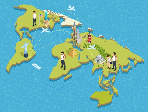 626x474 Map Vectors, Free In Format