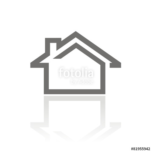 500x500 Icono Casa Fb Reflejo Stock Image And Royalty Free Vector