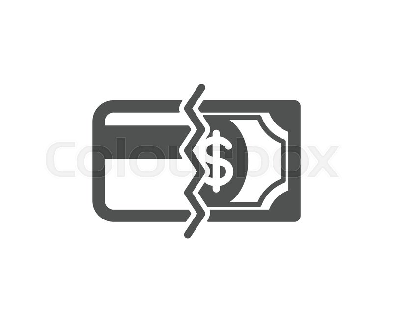 800x647 Credit Card Or Cash Icon Payment Stock Vector Colourbox