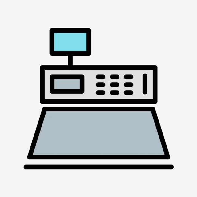 640x640 Cash Counter Vector Icon, Buy Icon, Cash Counter Icon, Cash