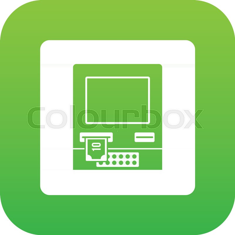 800x800 Atm Bank Cash Machine Icon Digital Stock Vector Colourbox