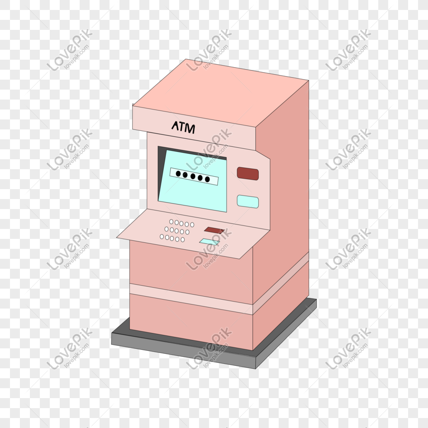 860x860 Vector Hand Drawn Cartoon Cash Machine Png Image Picture Free