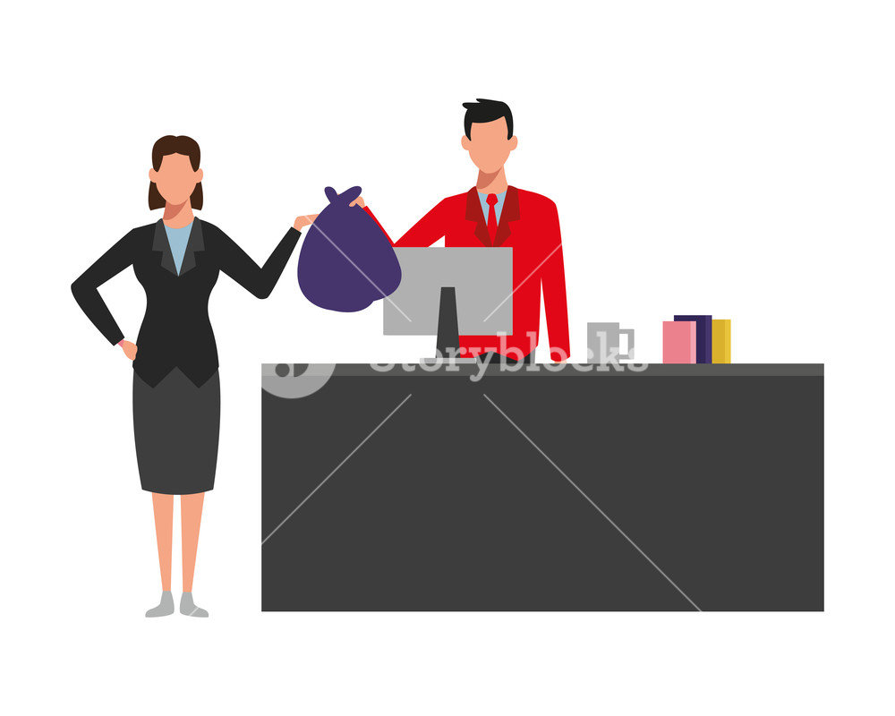 1000x800 Businesswoman With Shopping Bag