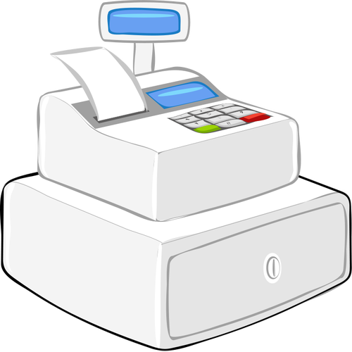 500x500 Cash Register Vector Image