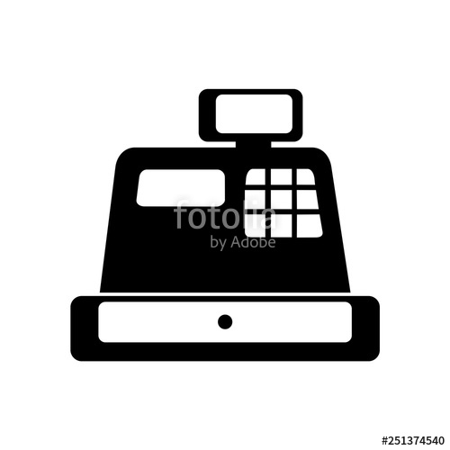500x500 Cash Register Vector Illustration Stock Image
