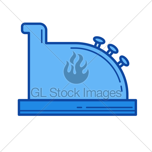 500x500 Cash Register Line Icon Gl Stock Images