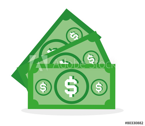 500x436 Cash Vector Design Illustration