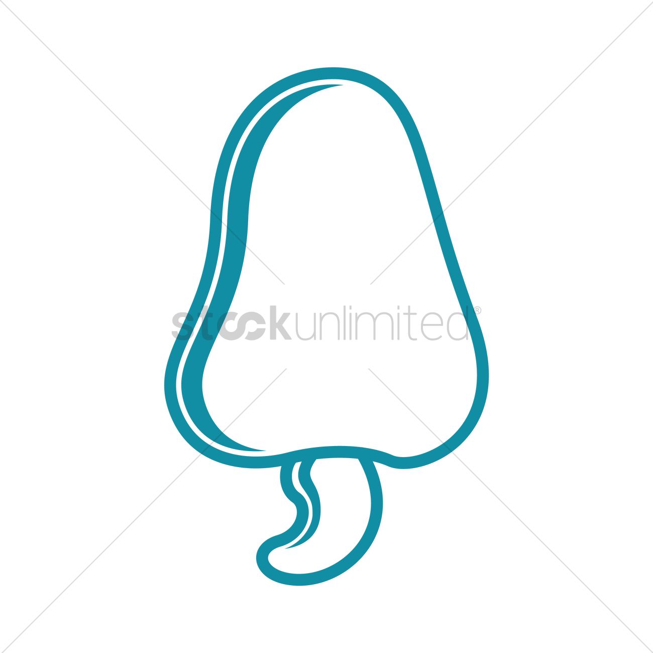1300x1300 Cashew Fruit Vector Image