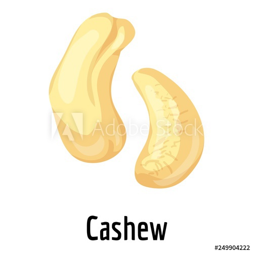 500x500 Cashew Icon Cartoon Of Cashew Vector Icon For Web Design Isolated