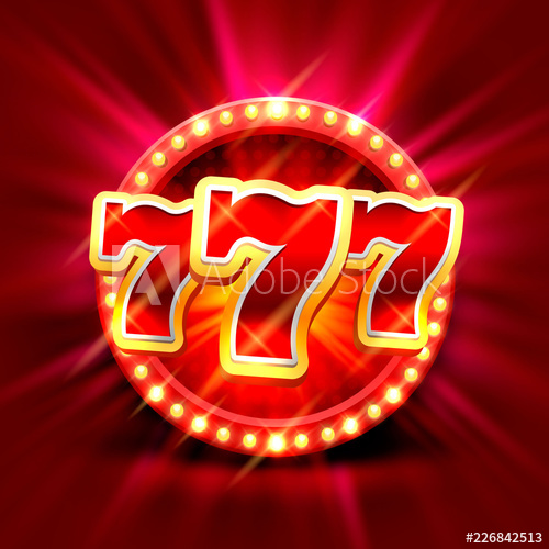 500x500 Big Win Slots Banner Casino On The Red Background Vector