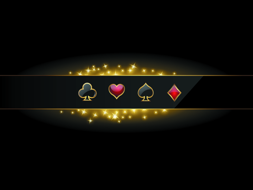 500x375 Shiny Casino Elements Background Vector Free Download