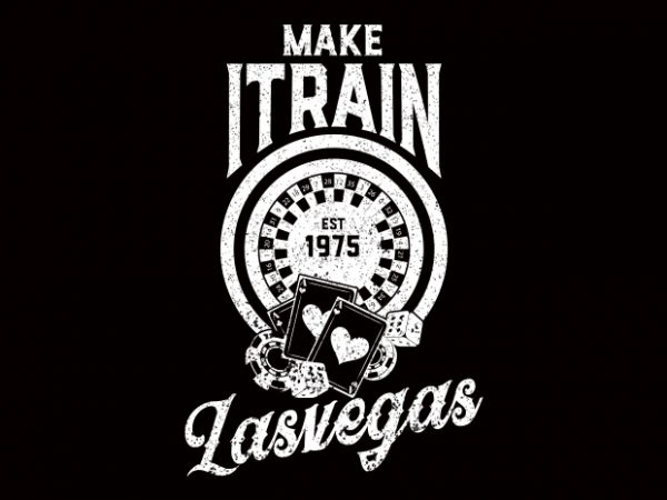 600x450 Make It Rain Casino Vector T Shirt Design