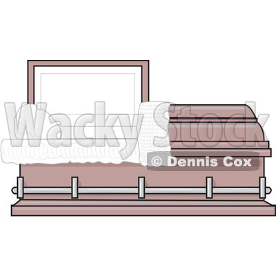 400x400 Clipart Empty Pink Burial Coffin Casket