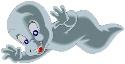 400x204 Free Casper The Friendly Ghost Vector Graphic