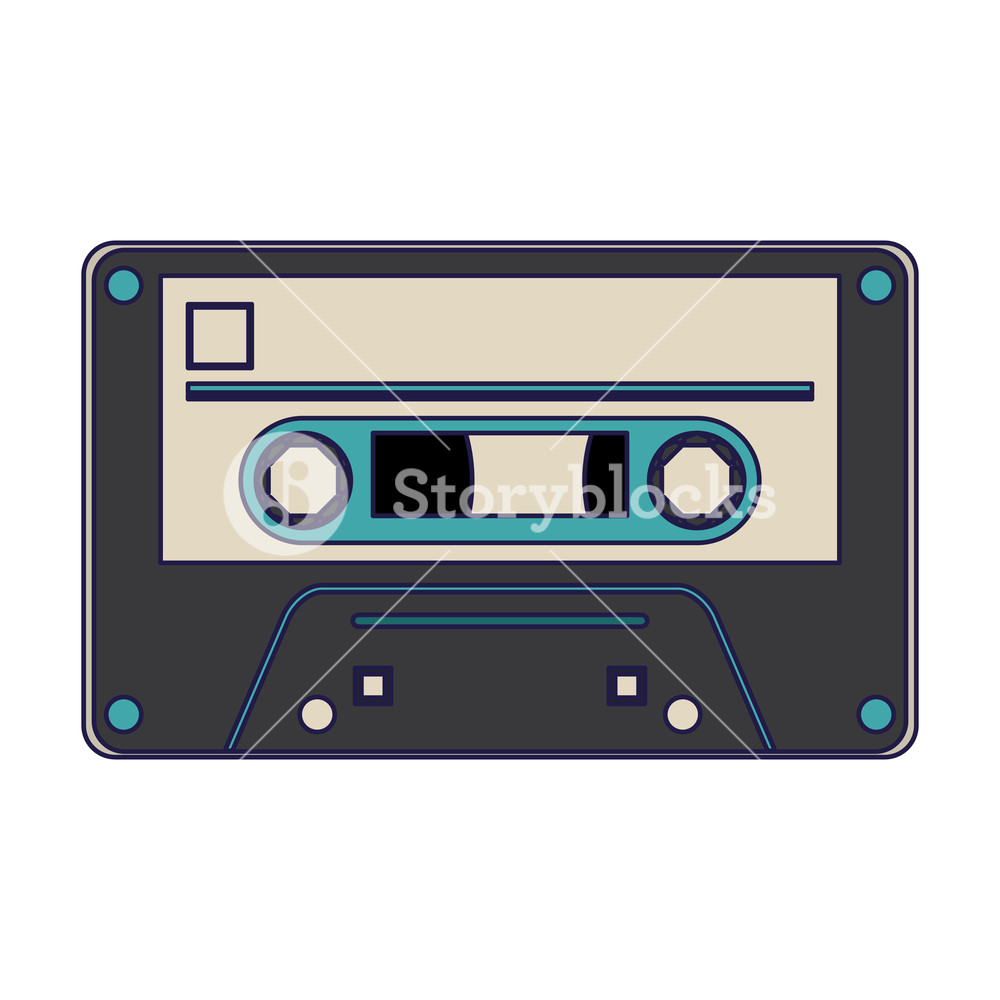 Old Music Cassette Tape Vector Illustration Graphic Design Royalty 1000x1000 Old Music Cassette Tape Vector Illustration Graphic Design Royalty