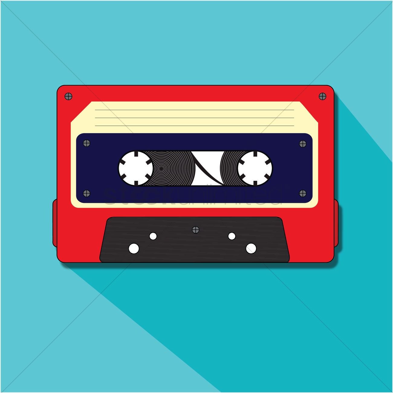 A Cassette Tape Vector Image 1300x1300 A Cassette Tape Vector Image