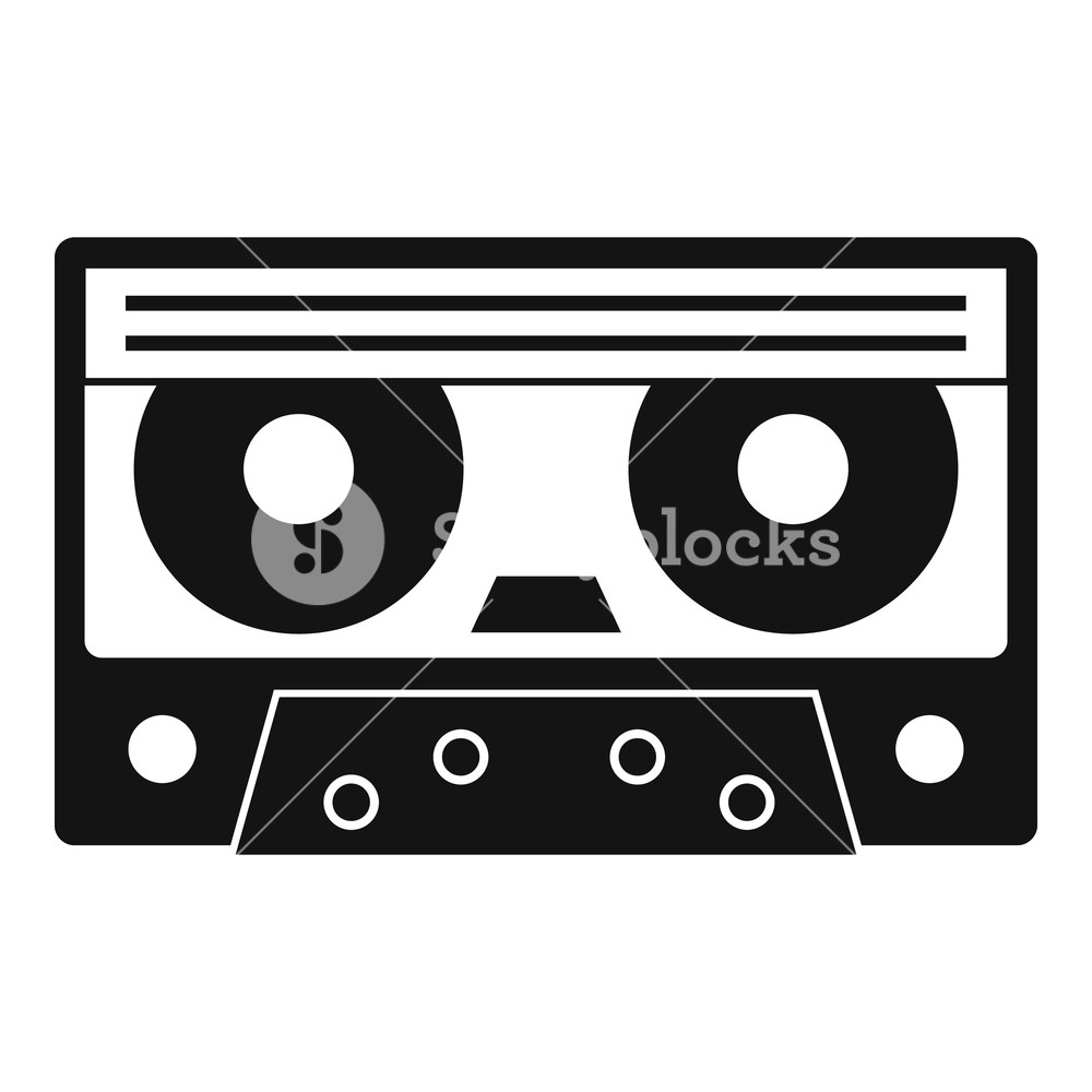 Audio Cassette Tape Icon Simple Illustration Of Audio Cassette 1000x1000 Audio Cassette Tape Icon Simple Illustration Of Audio Cassette