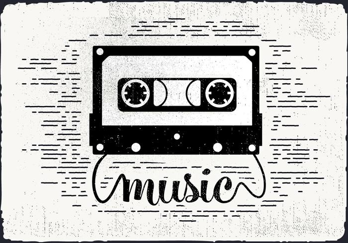 700x490 Free Vintage Audio Cassette Vector Illustration