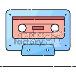 300x300 Cassette Vector Flat Icon Design Clipart Royalty Free Gif