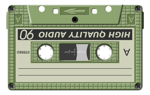 500x318 Audio Cassette Vector Graphics