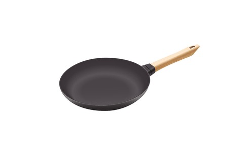 450x300 Realistic Vector Empty Frying Pan, Top View Isolated On White