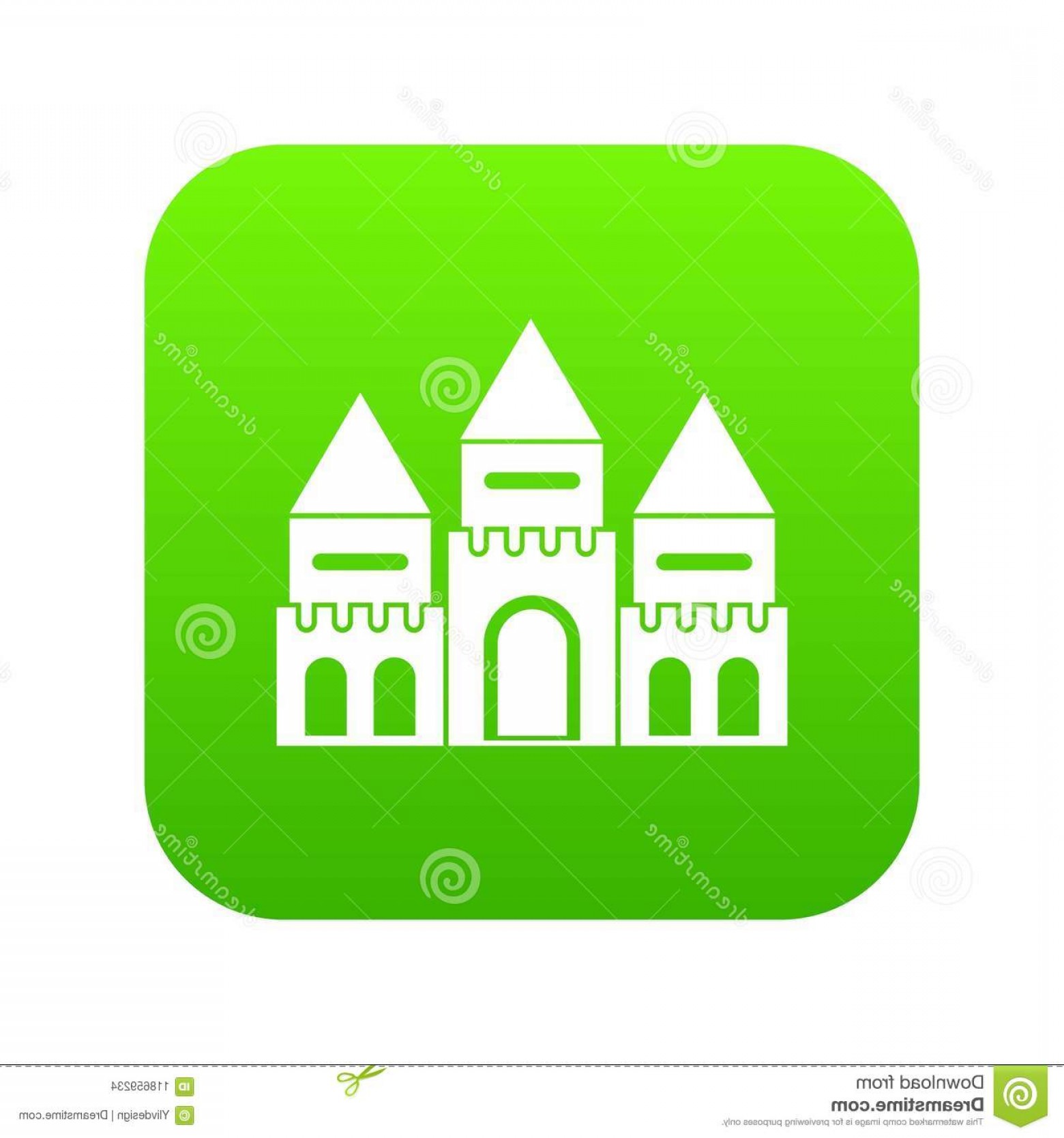 Children House Castle Icon Digital Green Any Design Isolated White 1560x1668 Children House Castle Icon Digital Green Any Design Isolated White