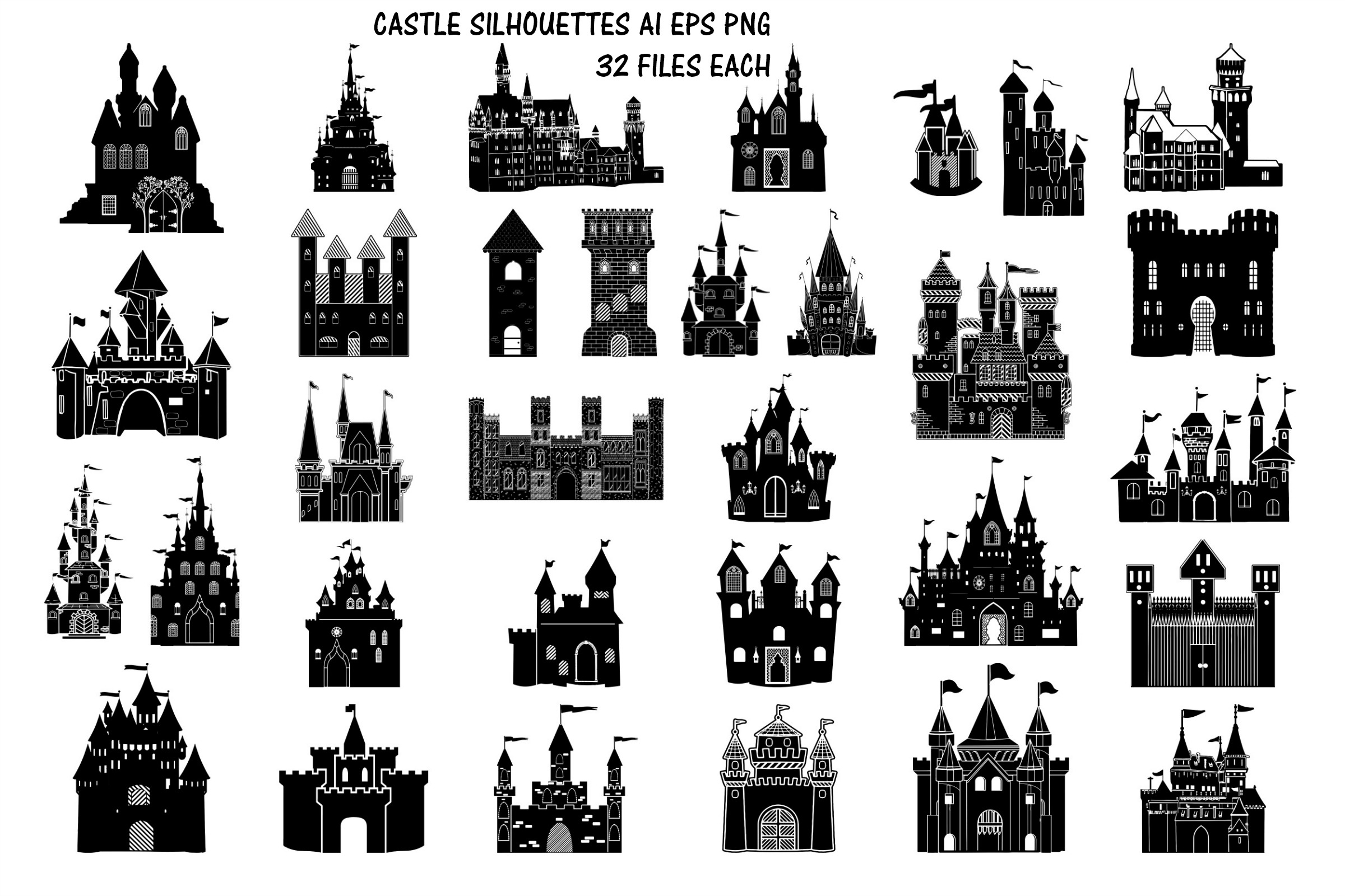 2400x1600 Castle Silhouettes Vector Vecor Png