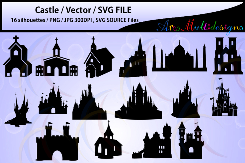 800x532 Free Castle Silhouette Church Silhouette Vector Crafter